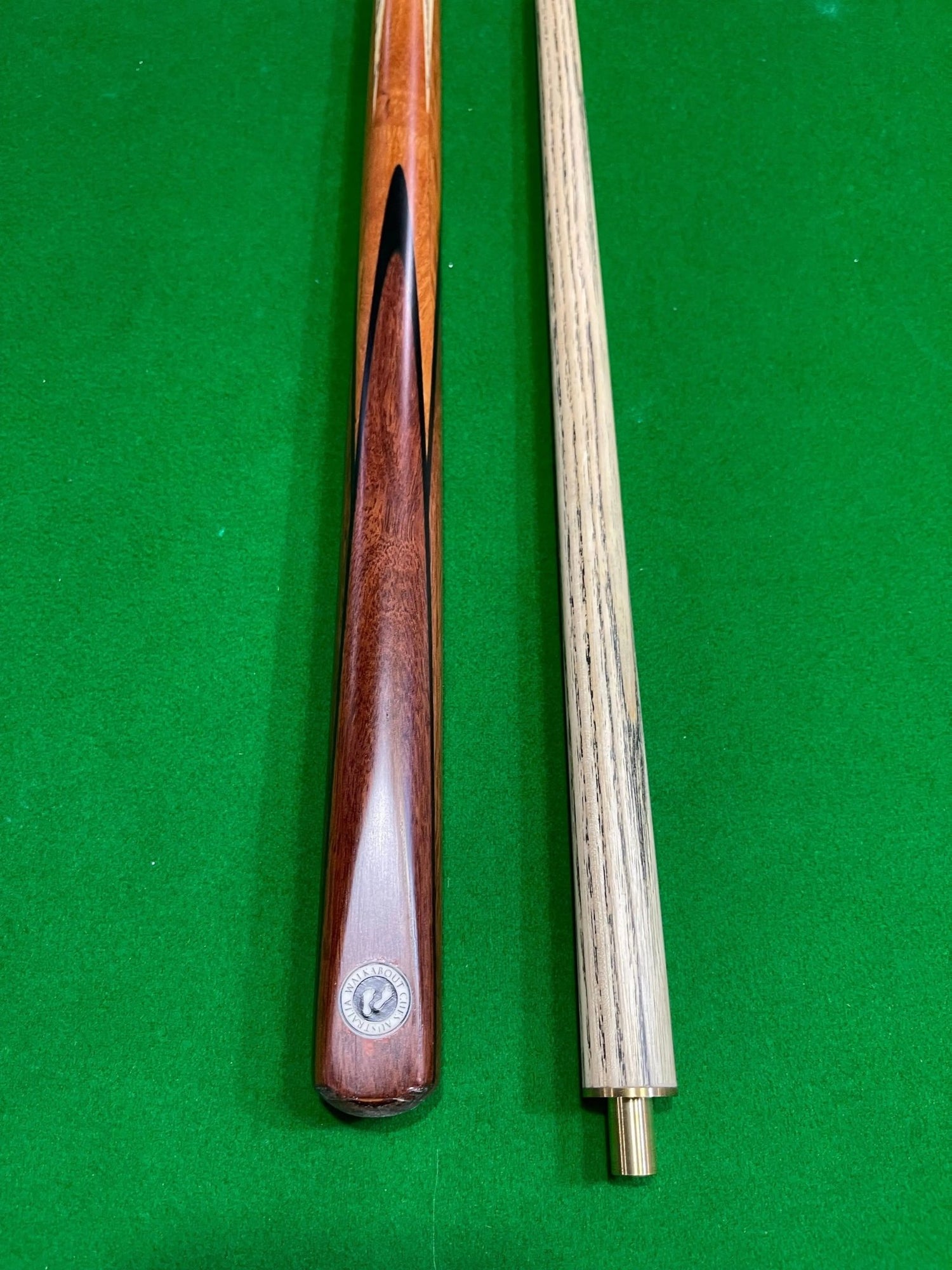 Walkabout Ash Cue Jarrah Butt & Sheoak Splice 2pce Pool, Snooker & Billiard Cue - Q-Masters