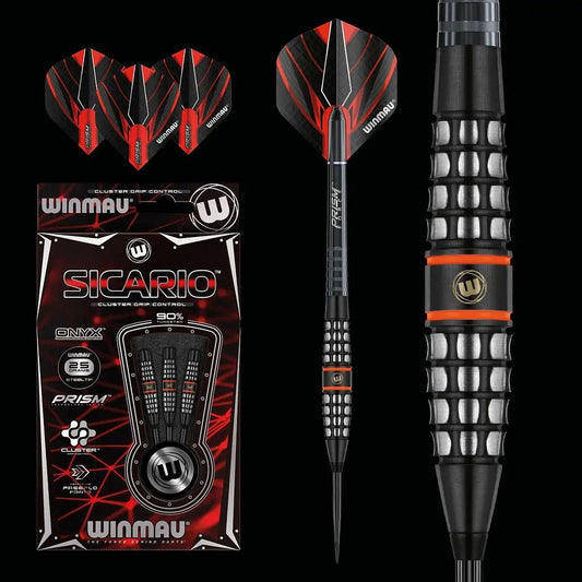 WINMAU Sicario Darts - 90% Tungsten - 23g - Q-Masters